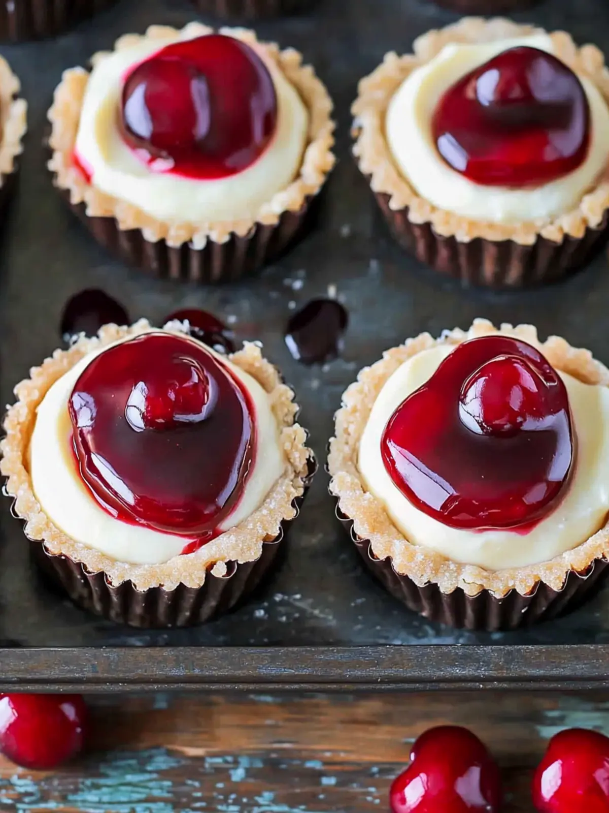 Cherry Cream Cheese Tarts