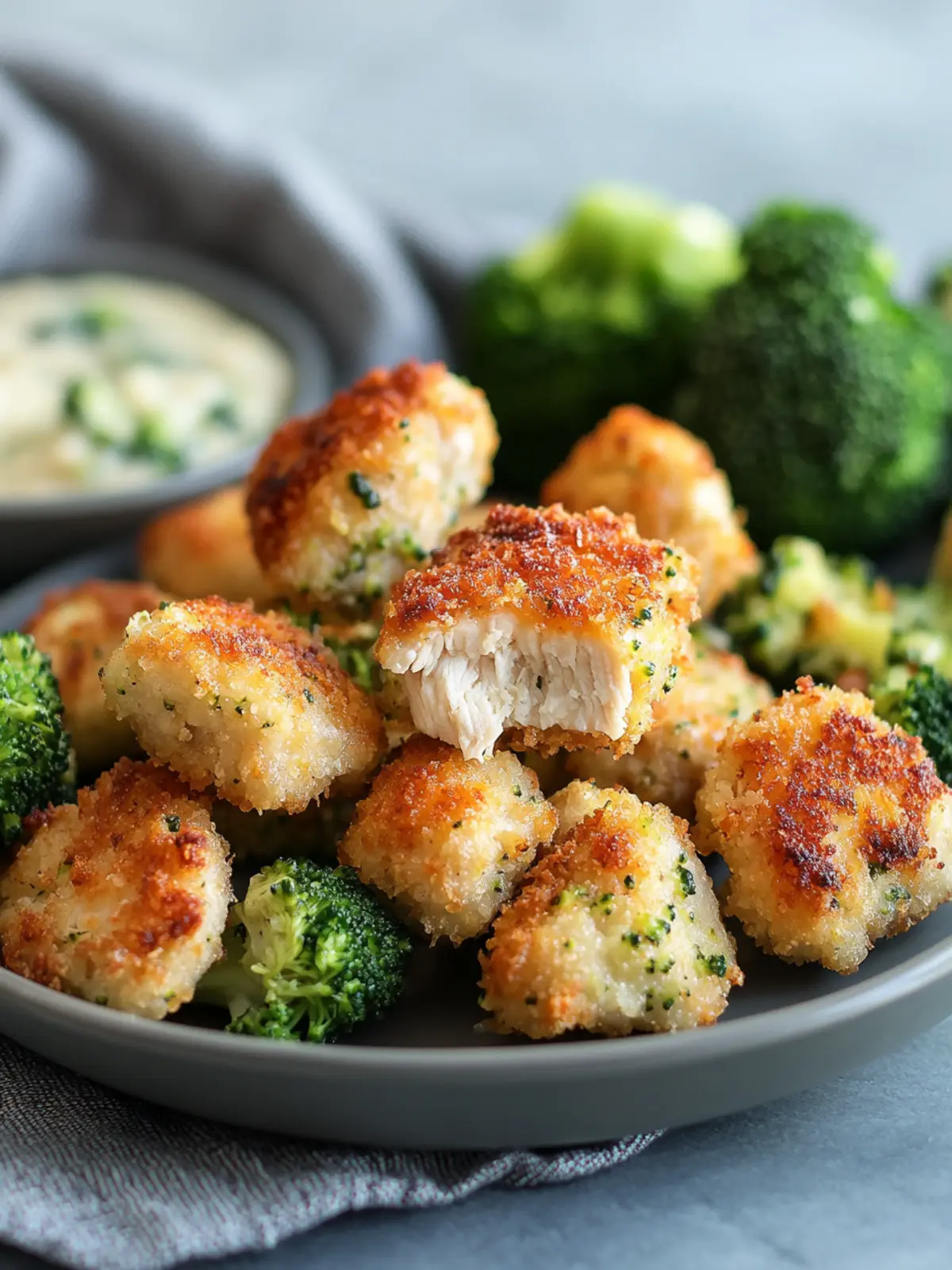 Quick Chicken & Broccoli Nuggets for Baby