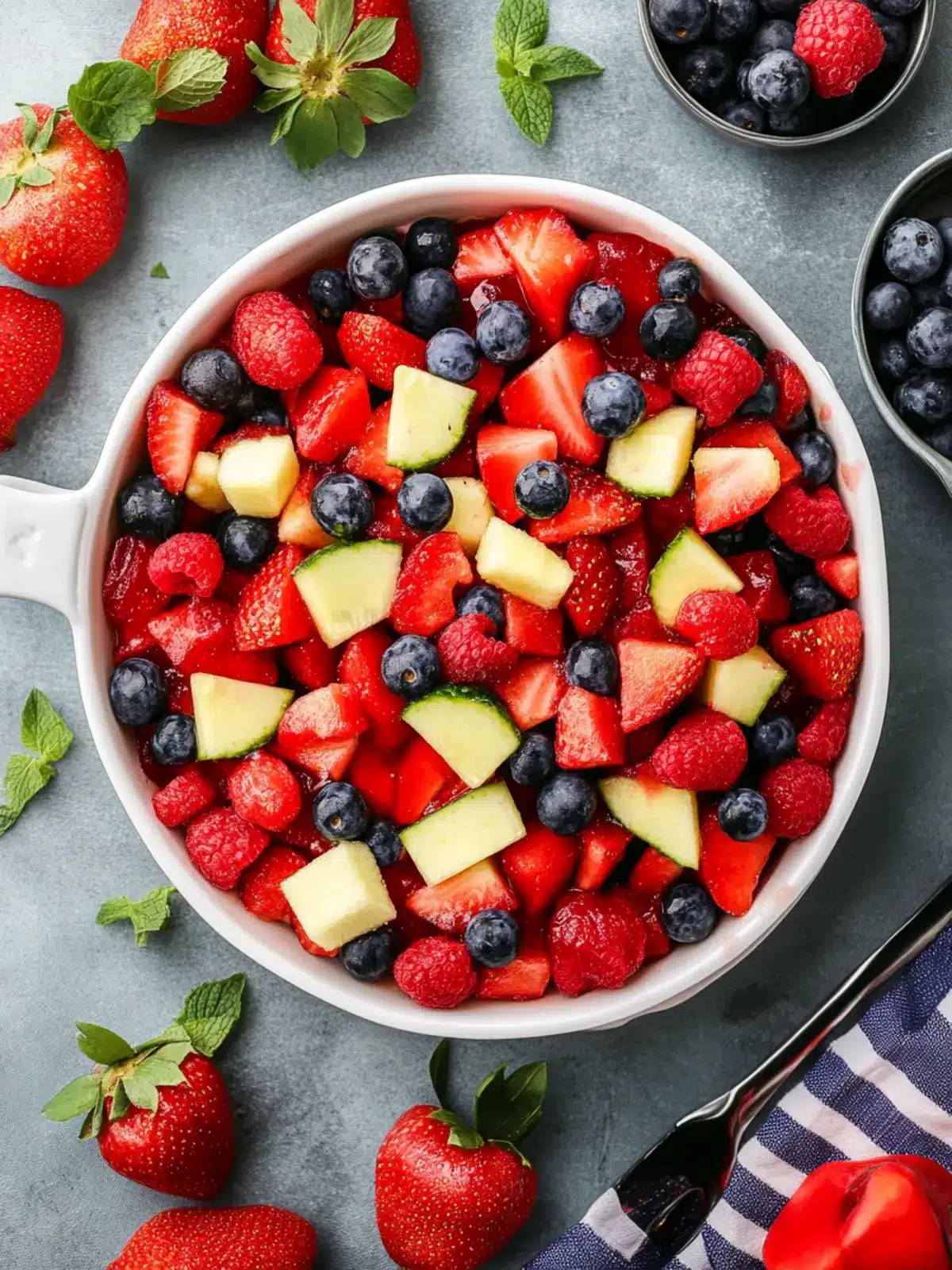 Memorial Day Red White & Blue Fruit Salad for a Festive Feast 2 Memorial Day Red White & Blue Fruit Salad