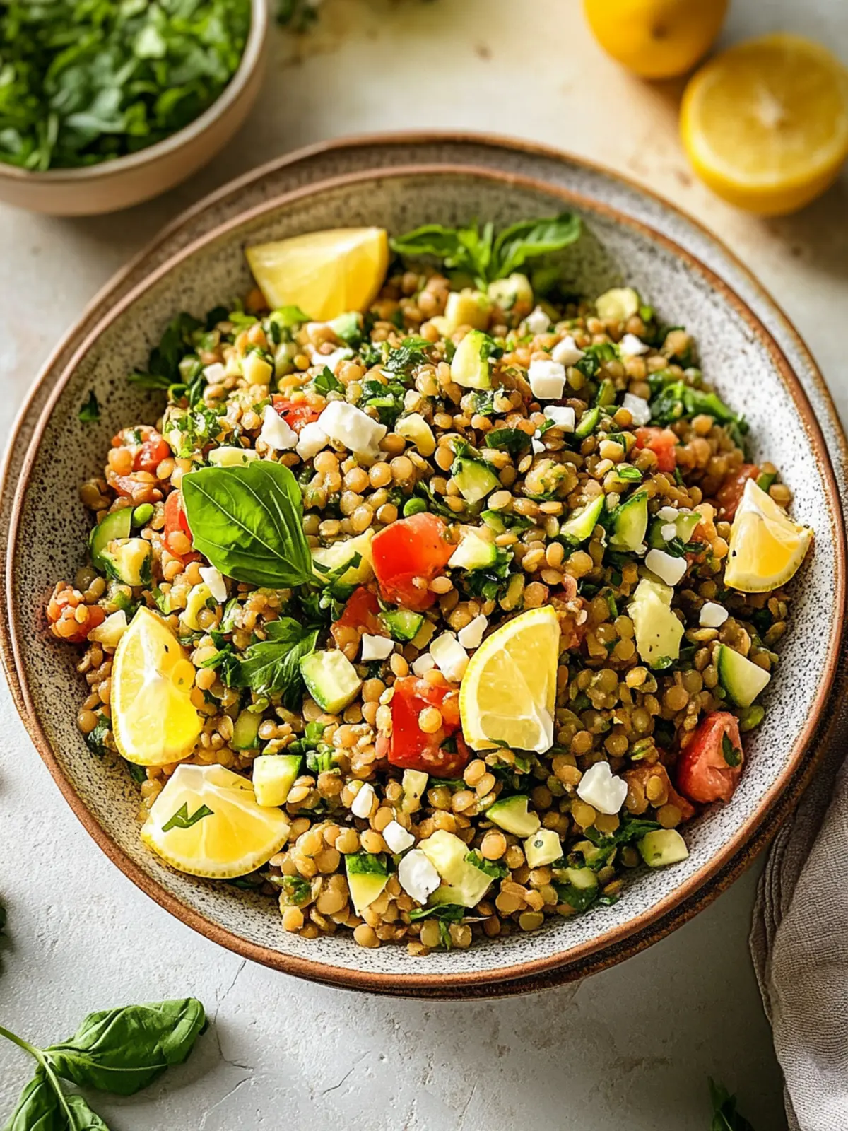 Mother's Day Spring Lentil Salad