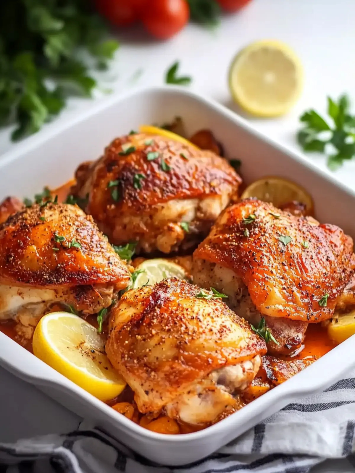 Memorial Day Paprika Baked Chicken Thighs
