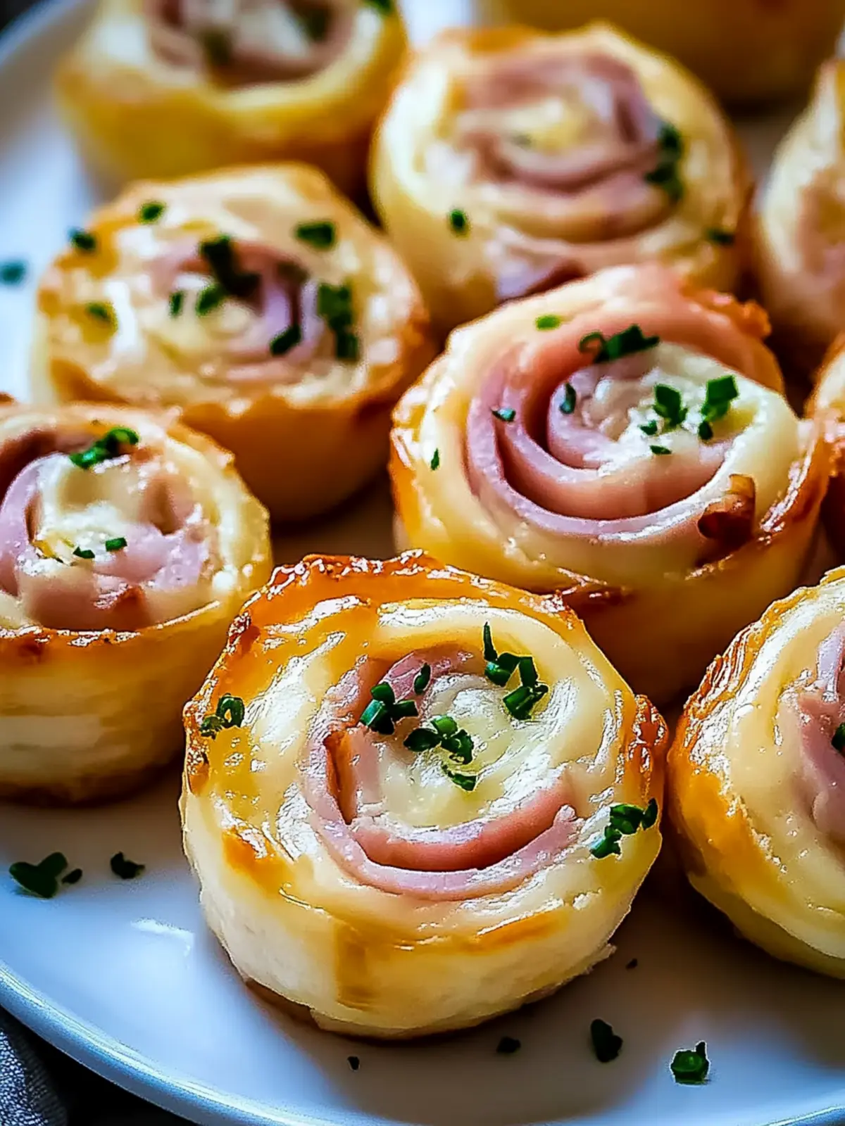 Ham and Cheese Pinwheels
