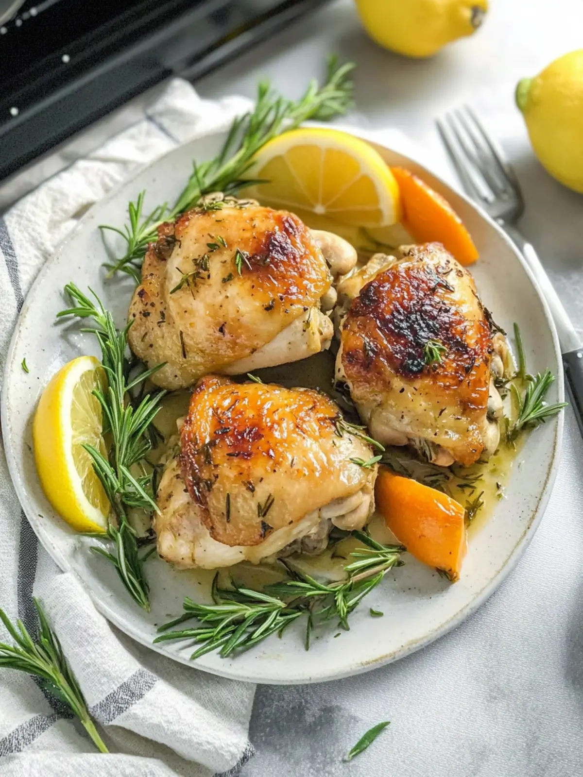 Rosemary Lemon Chicken Thighs