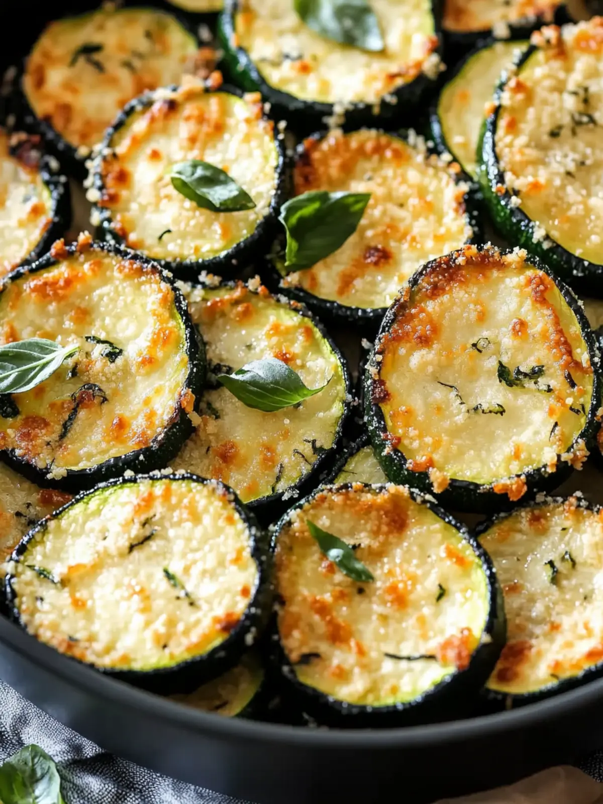 Baked Parmesan Zucchini Rounds