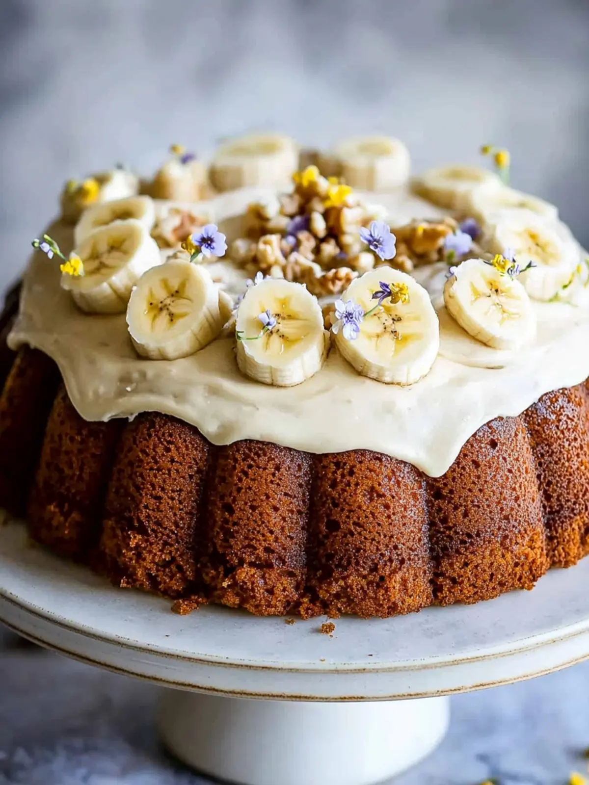 Delicious Mother's Day Banana Cake with Cream Cheese Frosting 2 Mother's Day Banana Cake with Cream Cheese Frosting