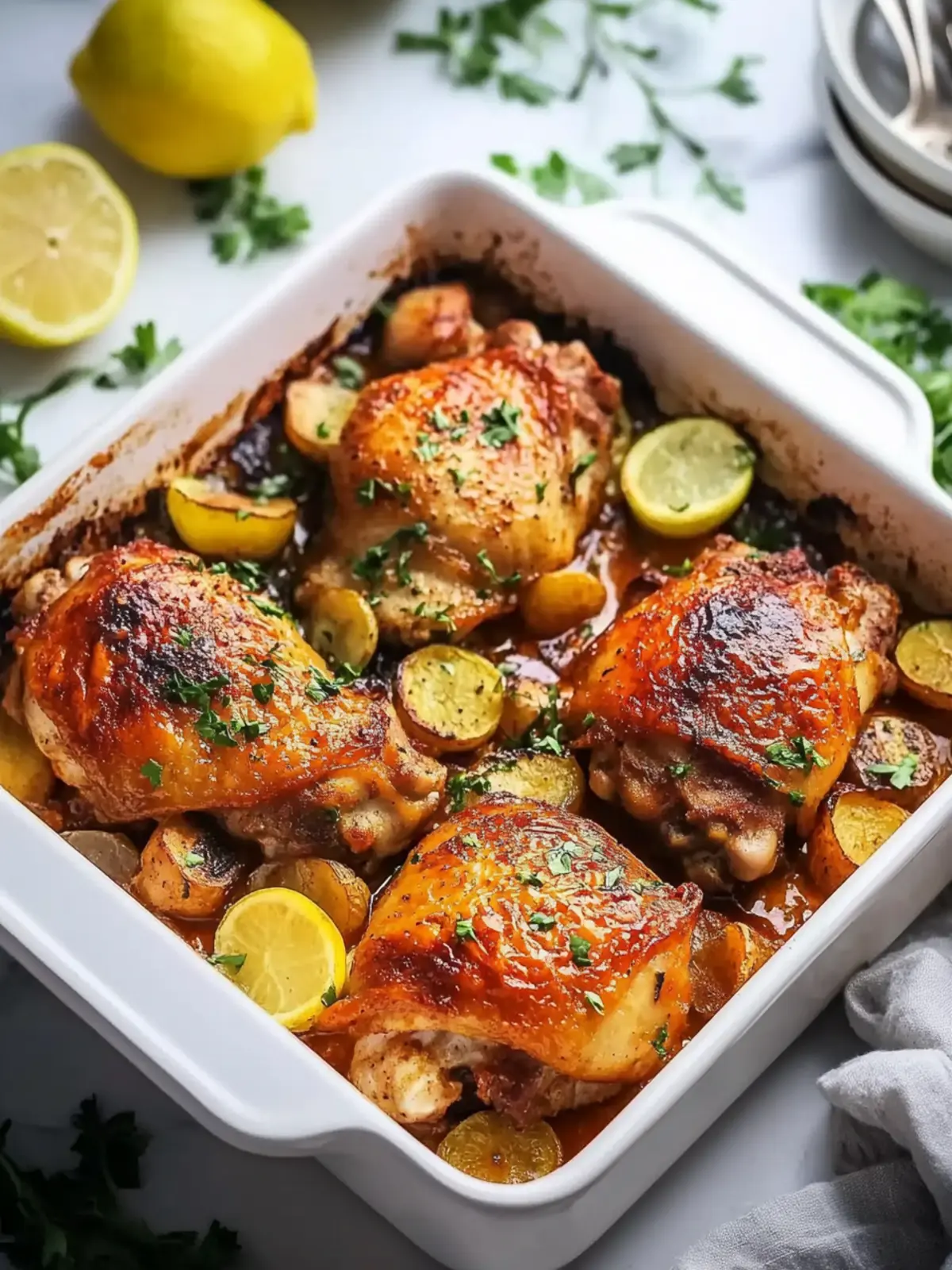 Memorial Day Paprika Baked Chicken Thighs