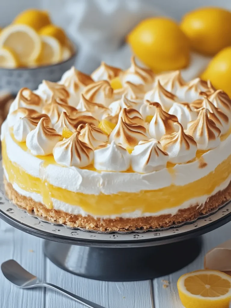 lemon meringue cheesecake