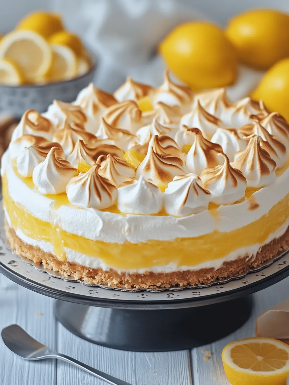 lemon meringue cheesecake