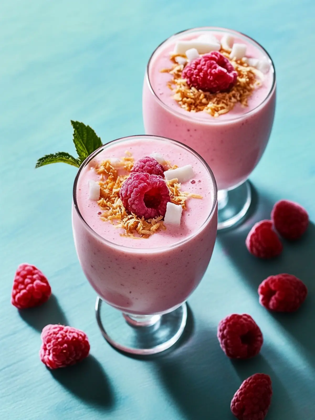 Mother's Day Coconut Raspberry Smoothie