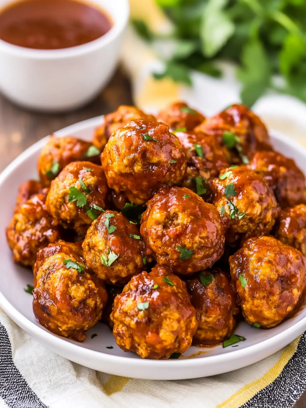 Cinco de Mayo Crockpot Enchilada Meatballs