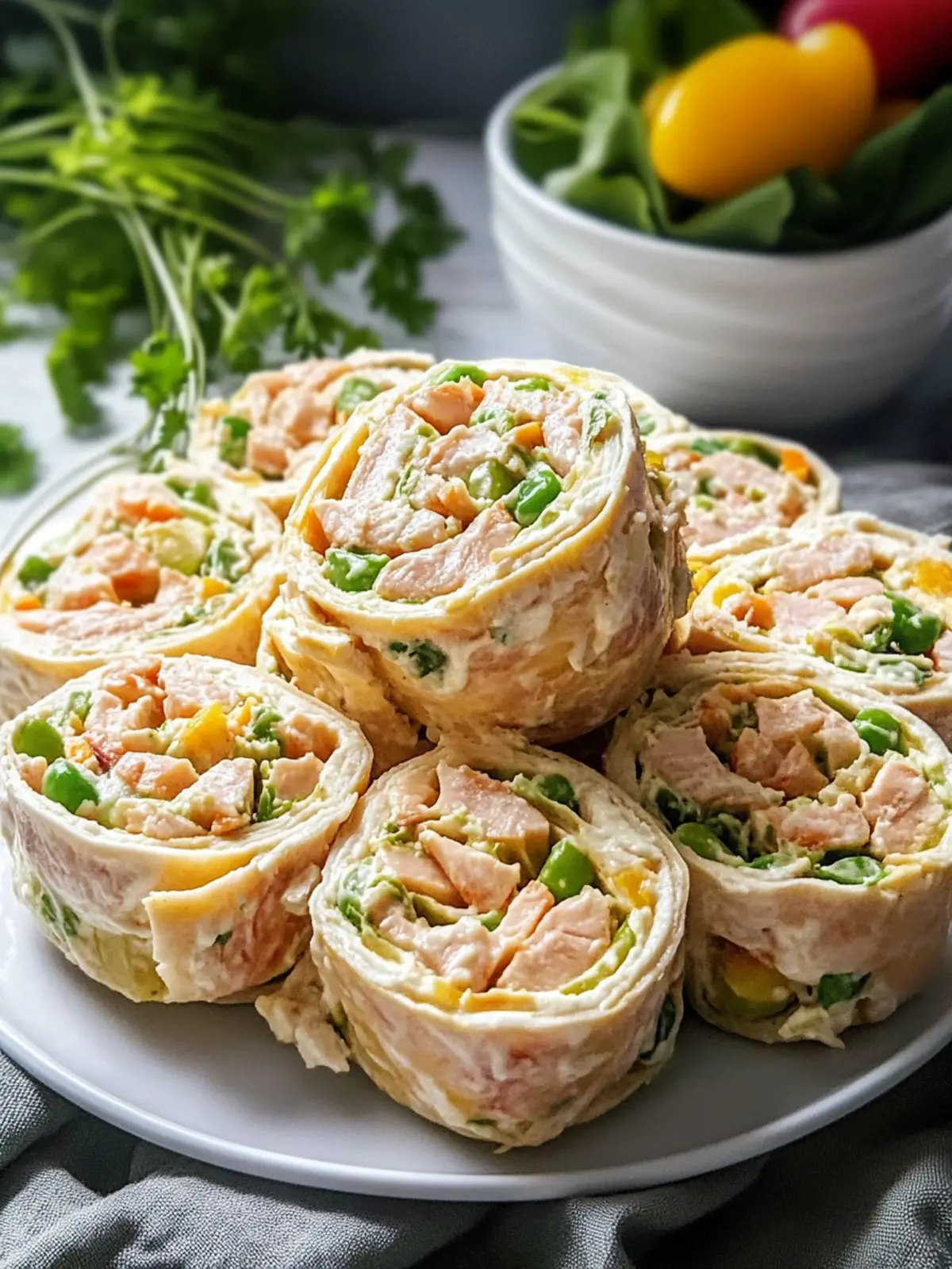 Mother's Day Simple and Flavorful Tuna Salad Pinwheels