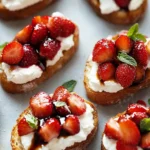 Delicious Cinco de Mayo Crostini with Balsamic Strawberries 2 Cinco de Mayo Crostini with Balsamic Strawberries and Ricotta