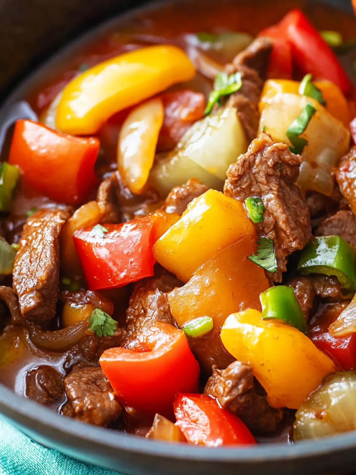 Cinco de Mayo Sweet and Sour Beef