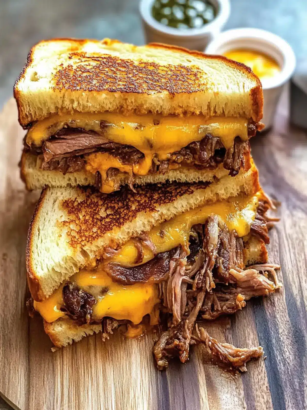 Juicy Brisket Grilled Cheese
