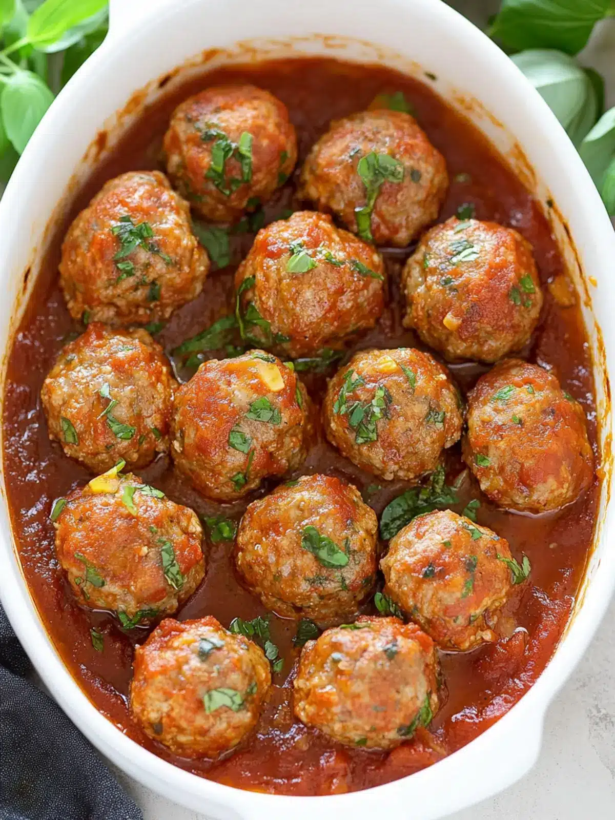 Baked Italian Meatballs