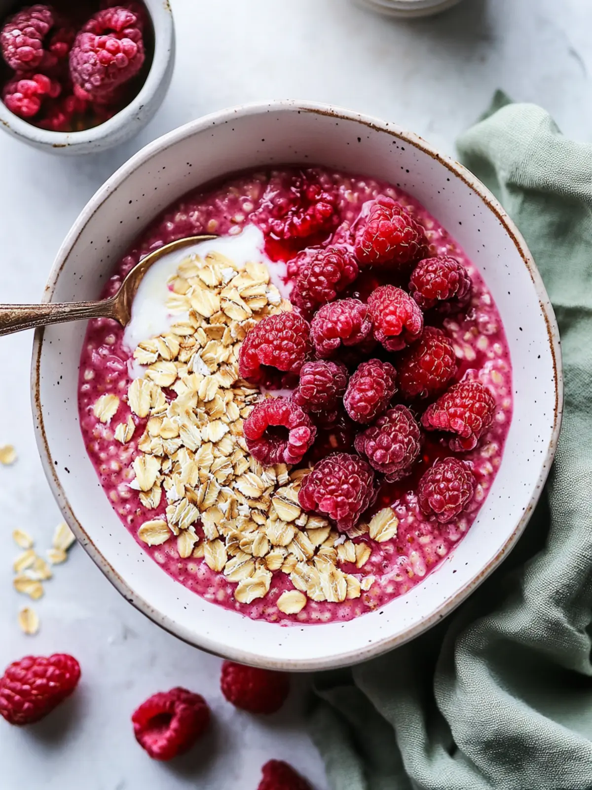 Delicious Raspberry Oatmeal for a Easy Healthy Breakfast Boost 2 Raspberry Oatmeal