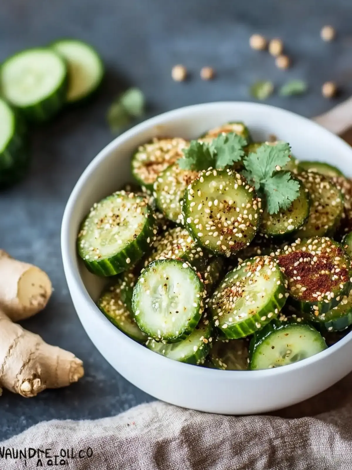 Thai Cucumber Salad with Sesame Ginger for Fresh Flavor Bliss 2 Thai cucumber salad with sesame ginger