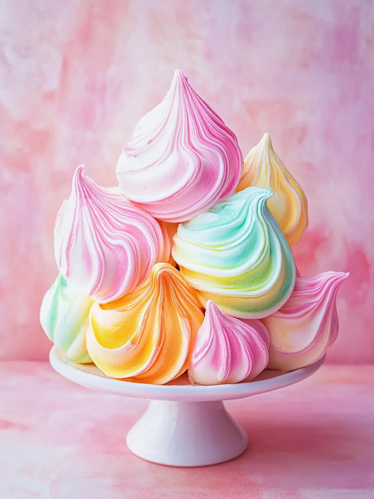 Rainbow Sherbet Meringue