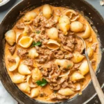 Creamy Beef and Shells