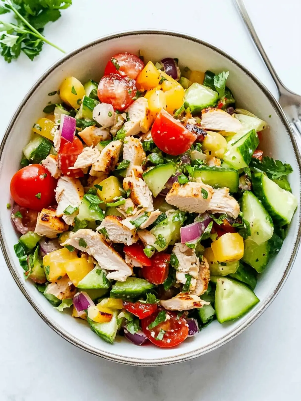 Father's Day Easy Chopped Chicken Salad