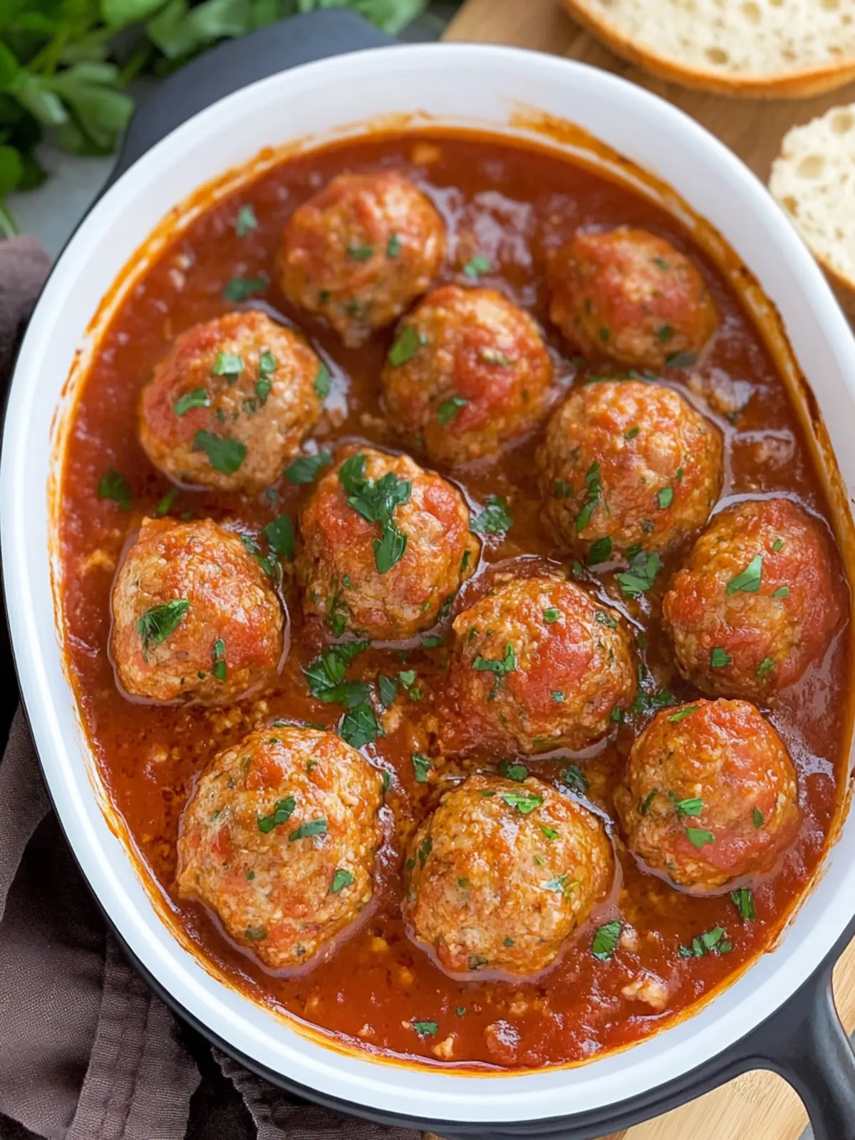Baked Italian Meatballs