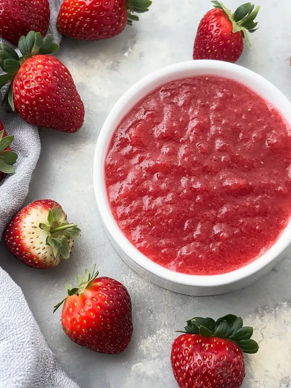 Easy No-Cook Strawberry Puree for Effortless Delights 3 Strawberry Puree (No-cook)