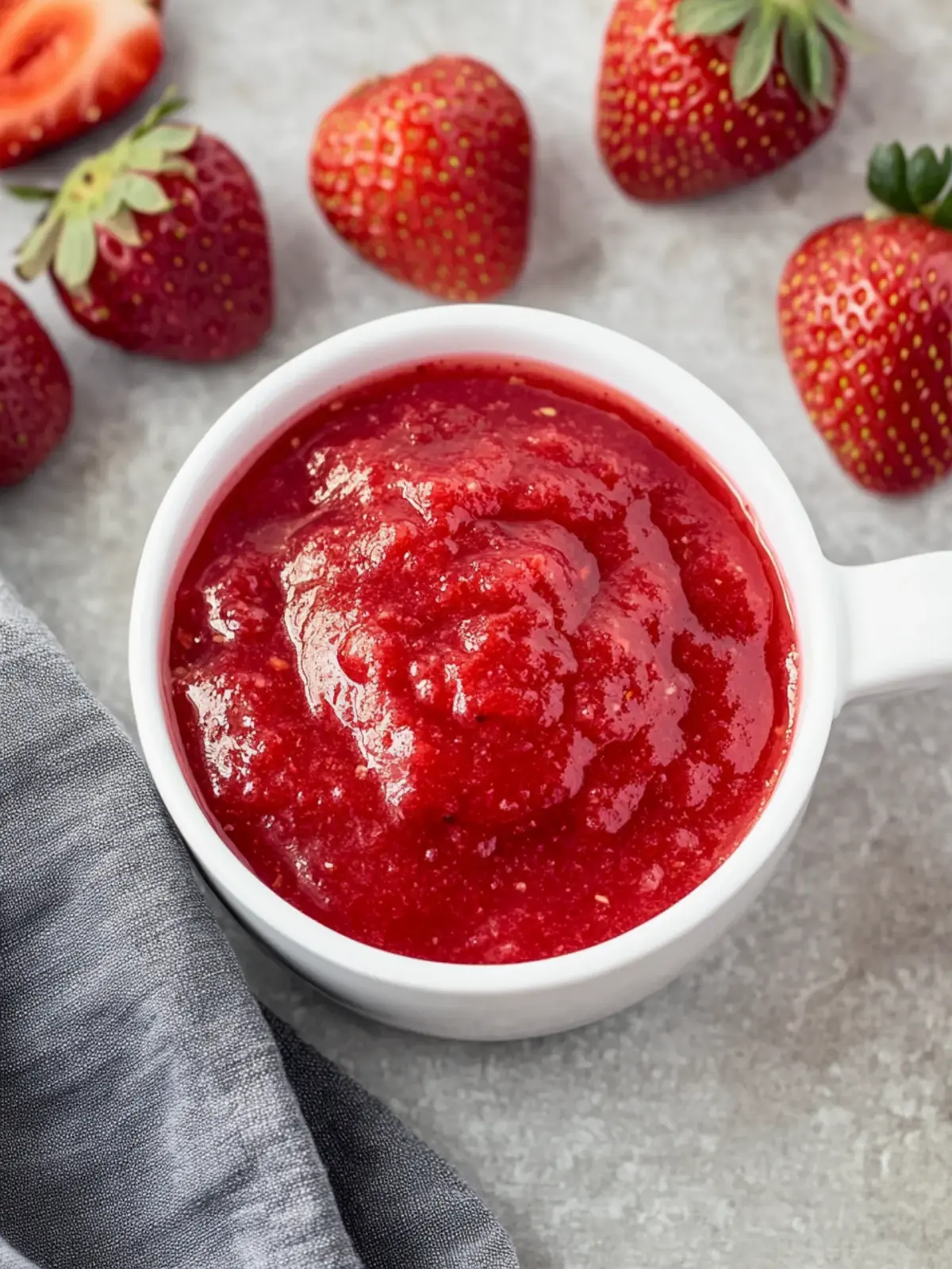 Easy No-Cook Strawberry Puree for Effortless Delights 4 Strawberry Puree (No-cook)