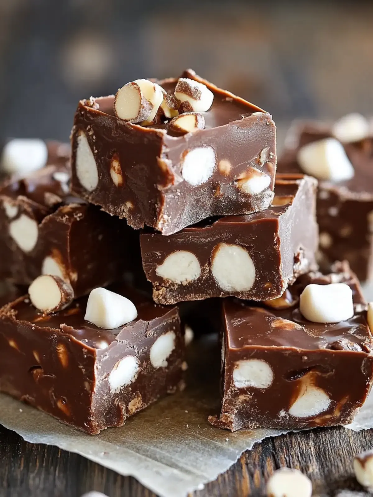 Rocky Road Fudge: Indulge in a Sweet, Nutty Delight 4 Rocky road fudge