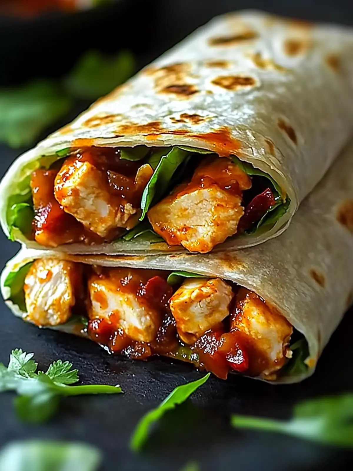 Sweet Chili Chicken Wraps