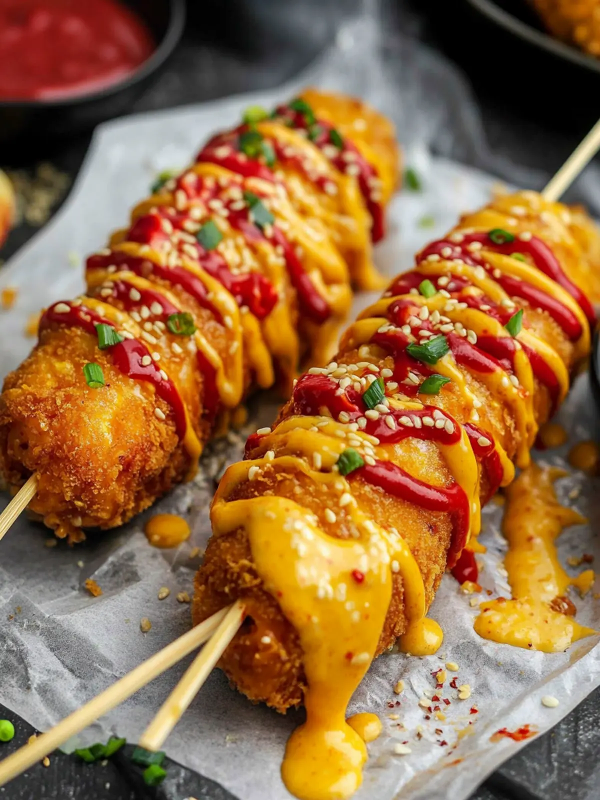 Cheesy Korean Corn Dog