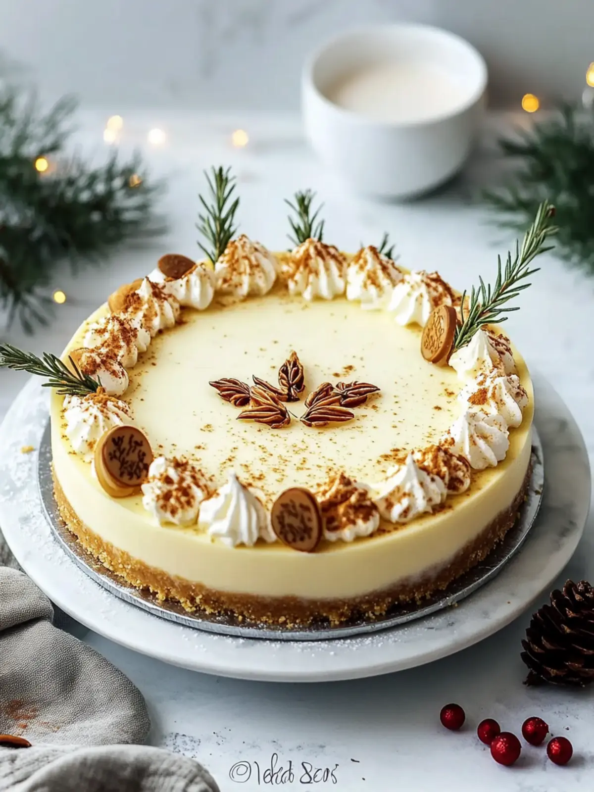 Eggnog Cheesecake
