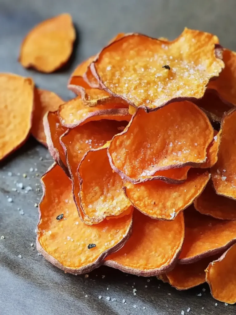 Homemade sweet potato chips