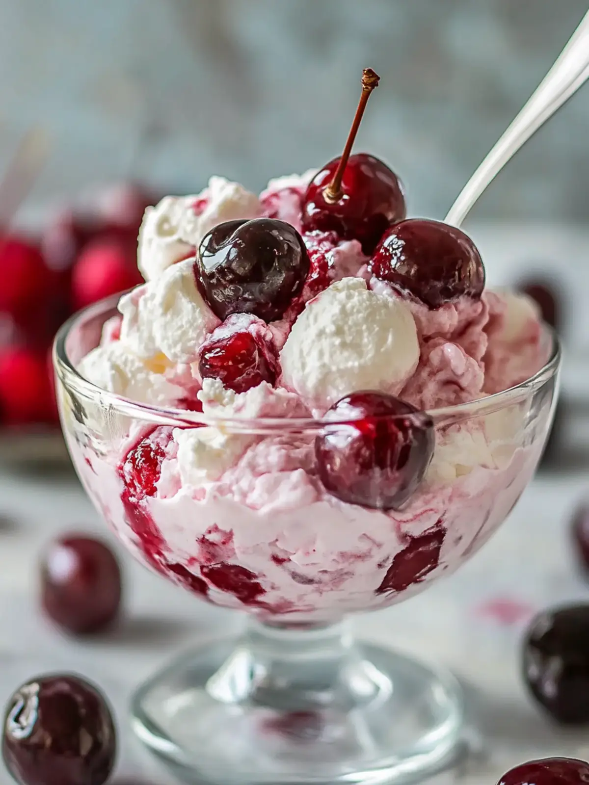 5-Ingredient Cherry Cheesecake Fluff