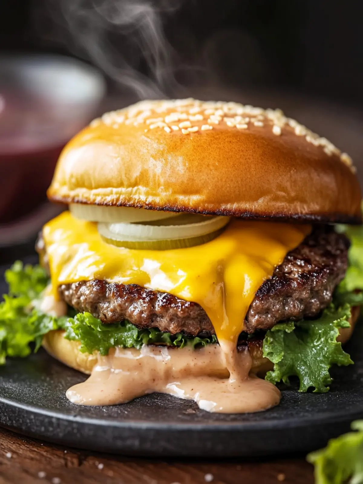 Keto In-N-Out Burger Copycat with Cheesy Onion Buns