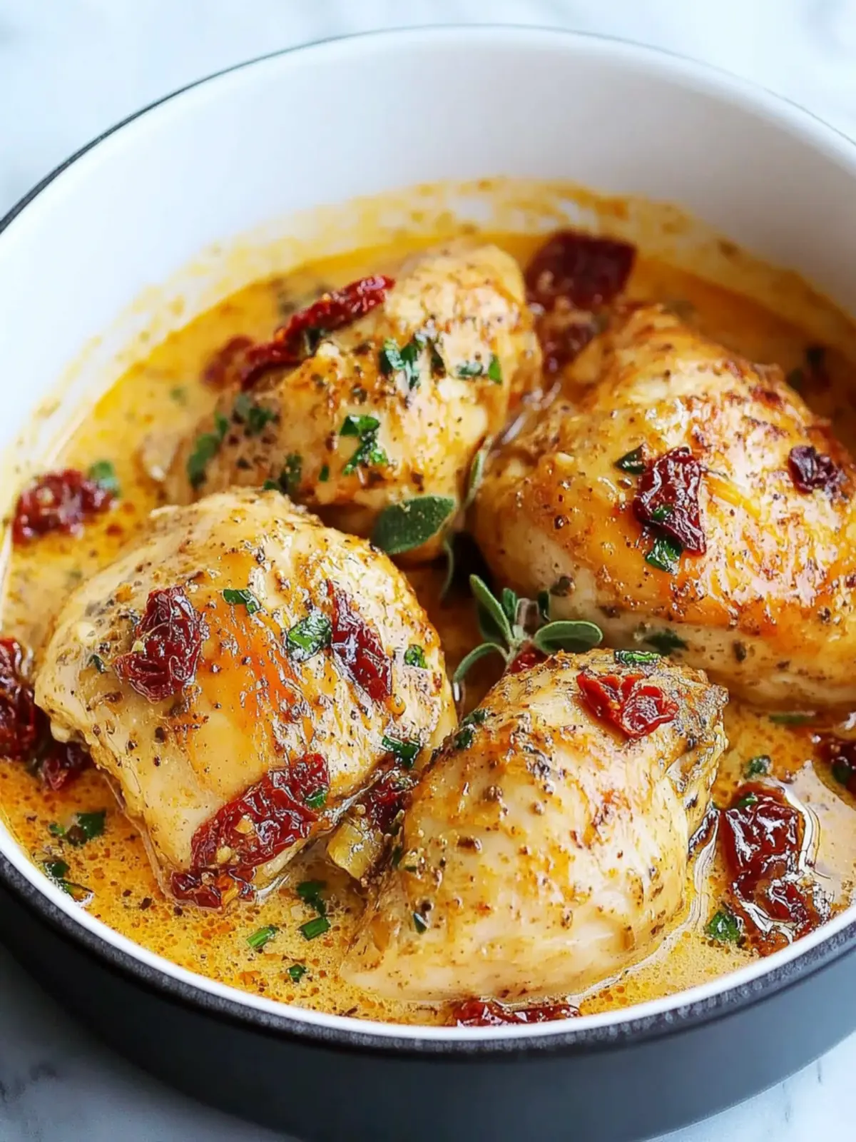 Instant Pot Creamy Sun Dried Tomatoes Chicken