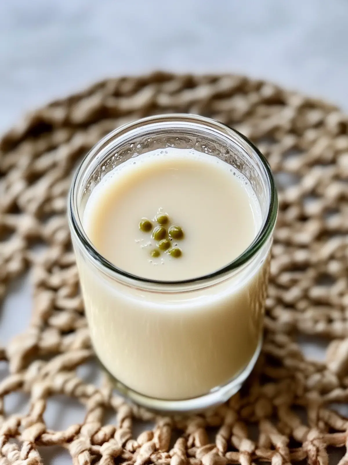 Mung Bean Milk from Peeled Mung Bean
