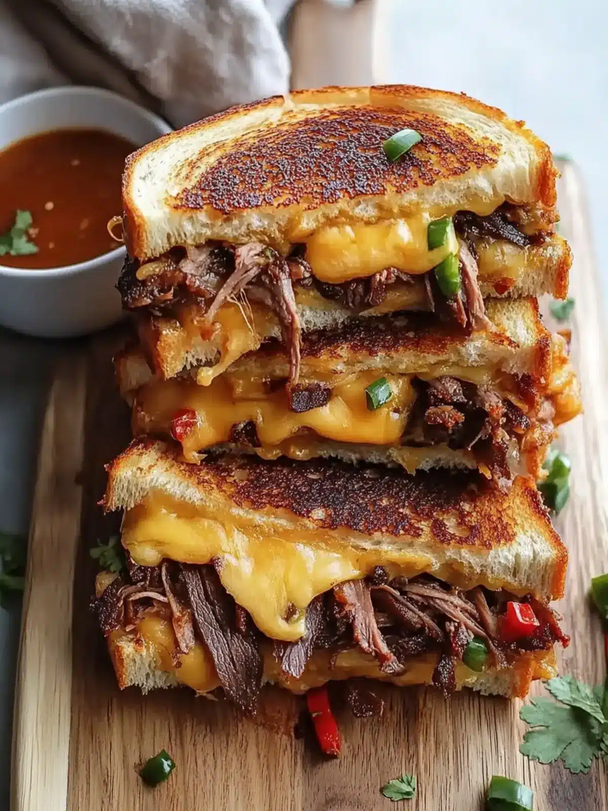 Juicy Brisket Grilled Cheese