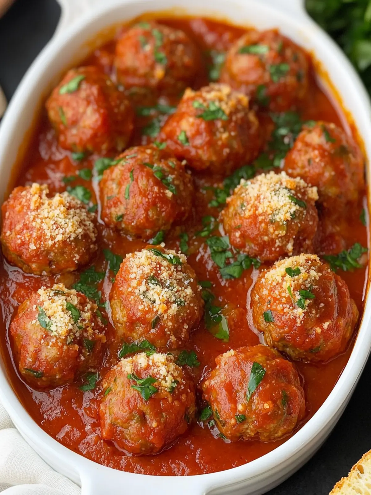 Baked Italian Meatballs