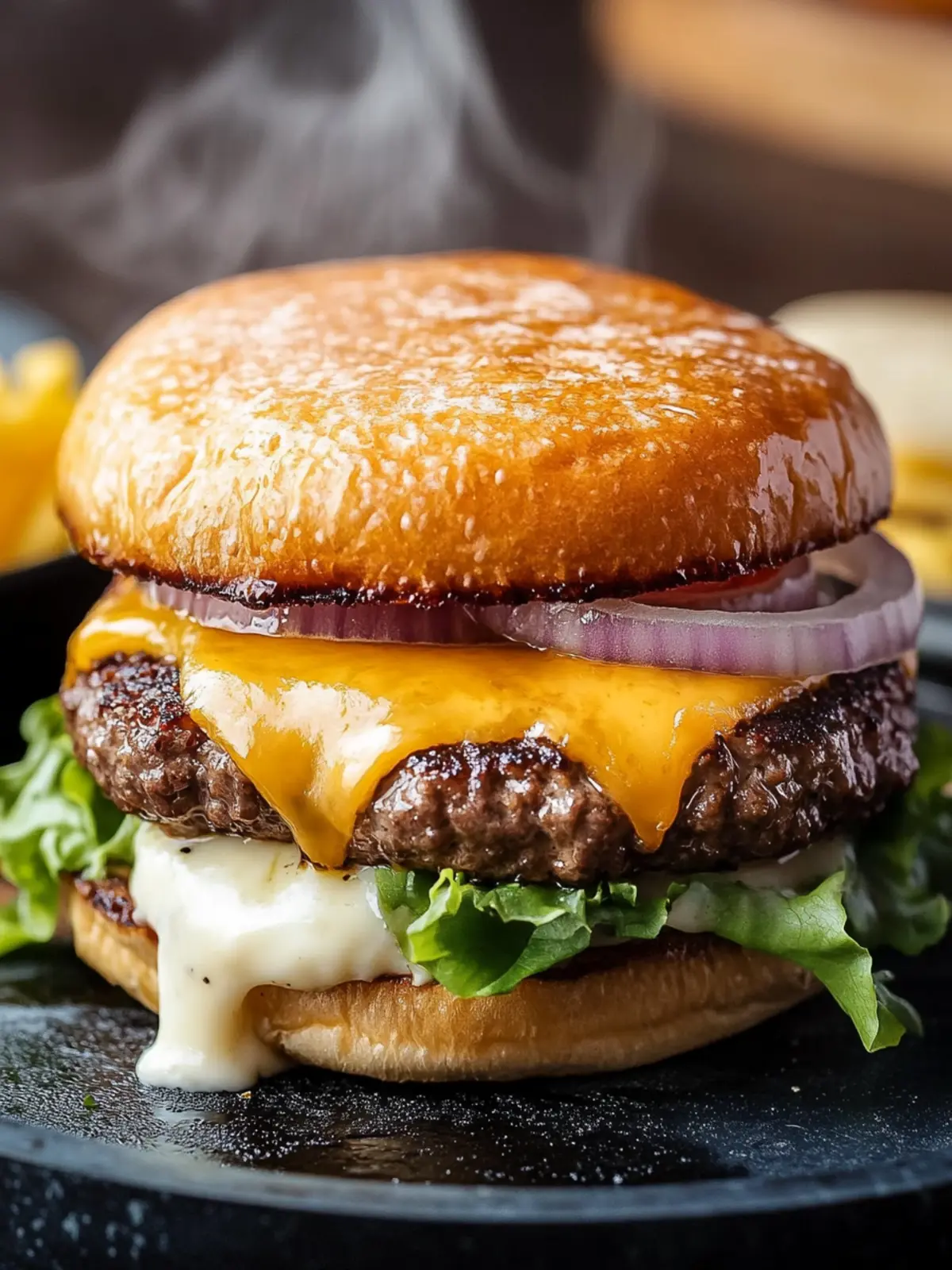 Keto In-N-Out Burger Copycat with Cheesy Onion Buns