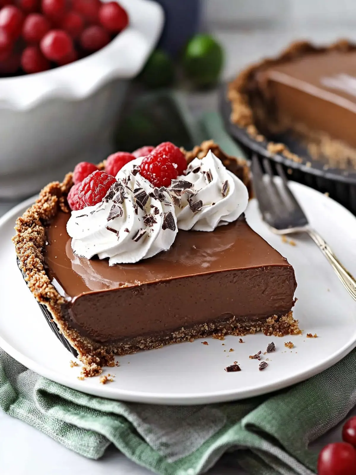 No Bake Chocolate Pie