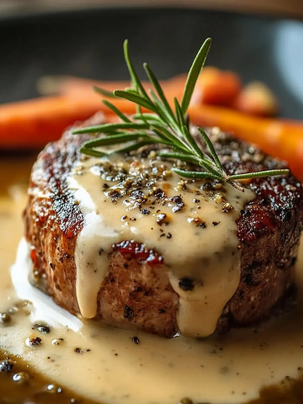 Creamy Peppercorn Filet Mignon