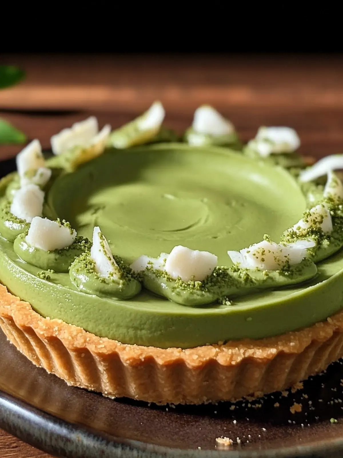 Eid al-Adha No-Bake Matcha Coconut Cream Tart in Minutes 3 Eid al-Adha Easy No-Bake Matcha Coconut Cream Tart Recipe