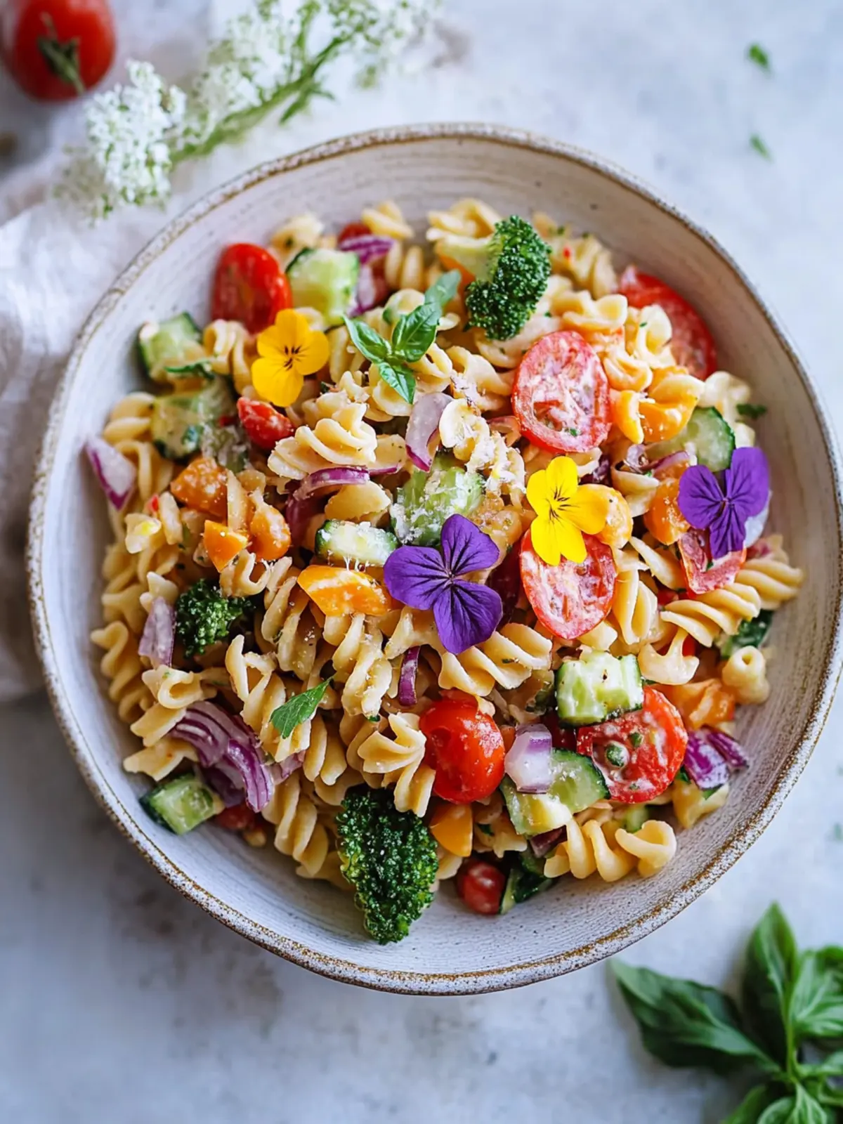 Pride Month Rainbow Pasta Salad With Tahini: Color Your Plate 3 Pride Month Rainbow Pasta Salad With Tahini