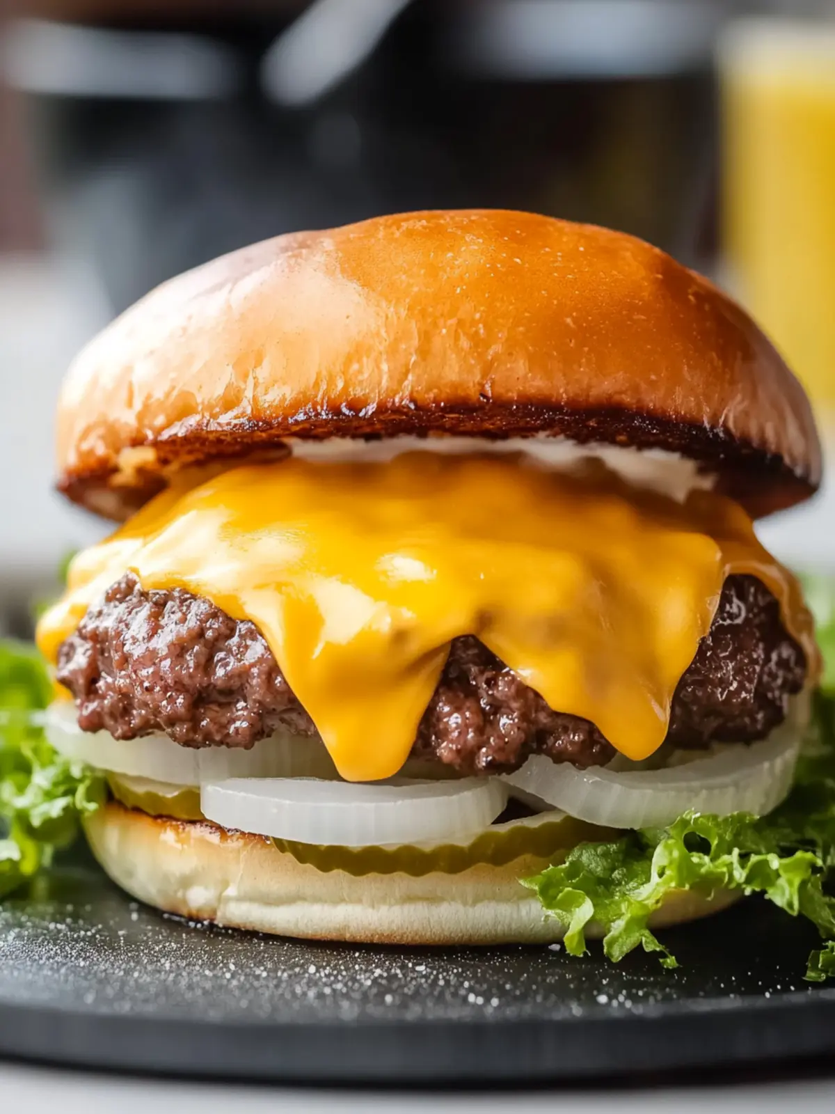 Keto In-N-Out Burger Copycat with Cheesy Onion Buns