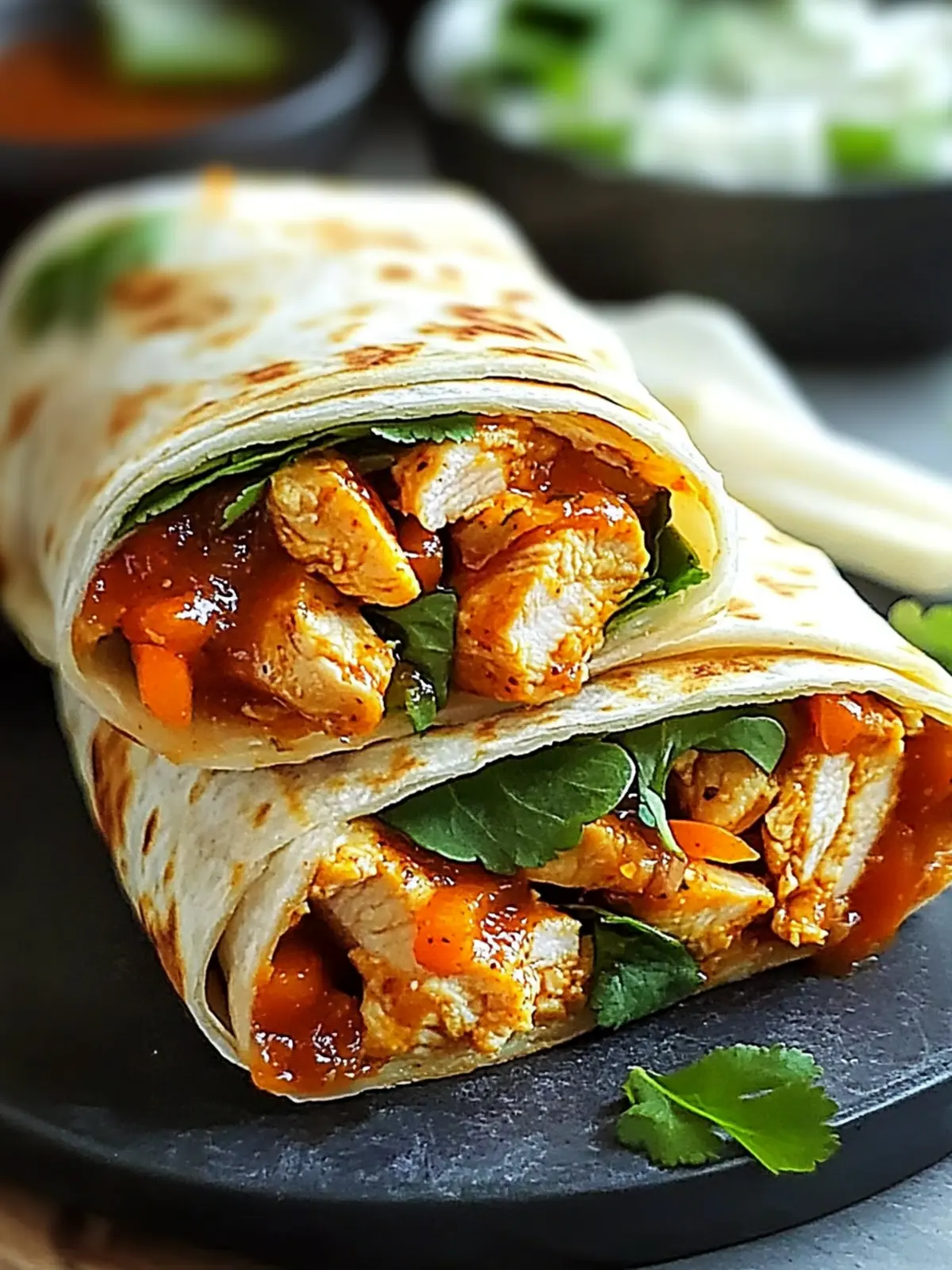Sweet Chili Chicken Wraps