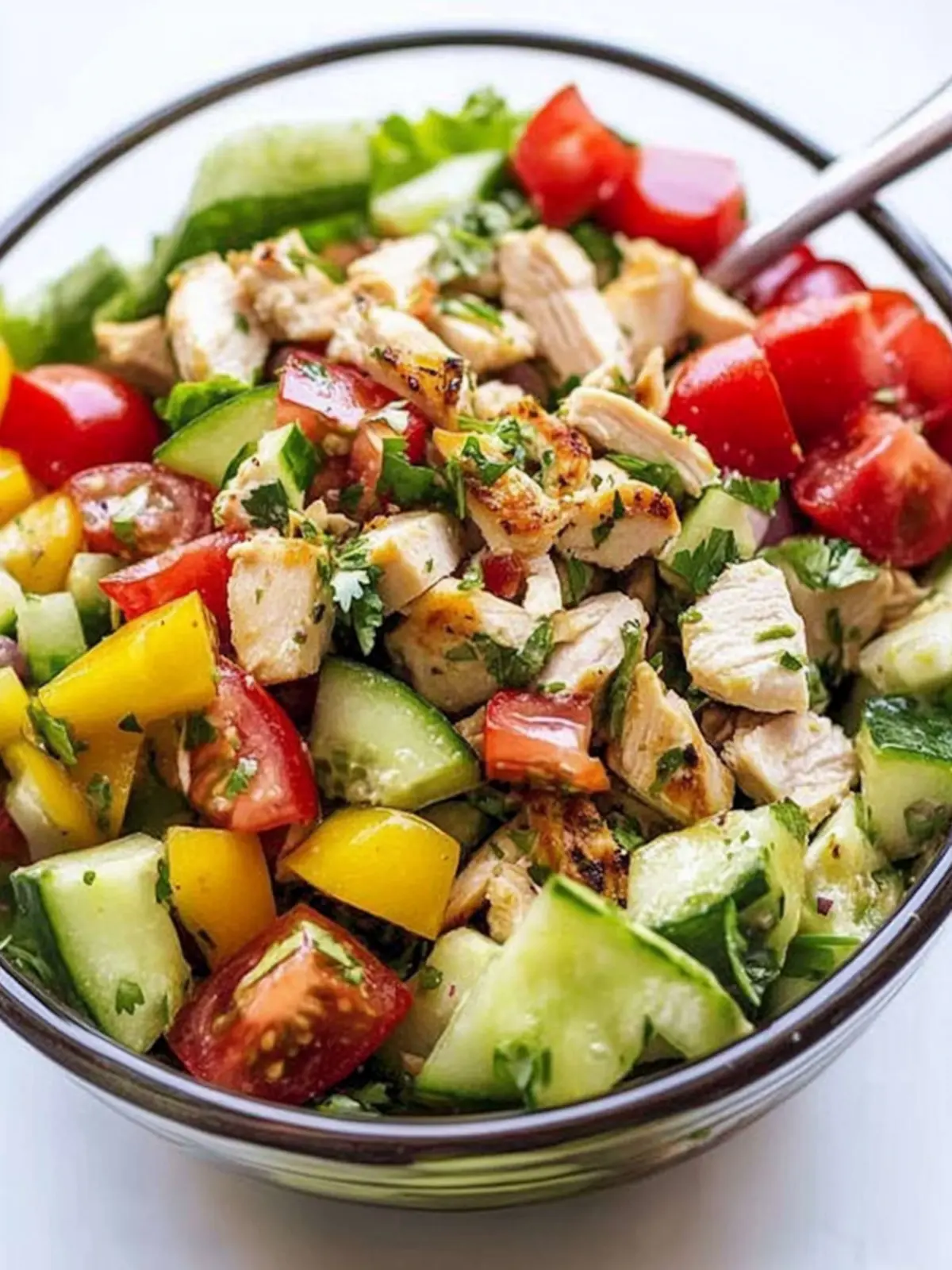 Father's Day Easy Chopped Chicken Salad