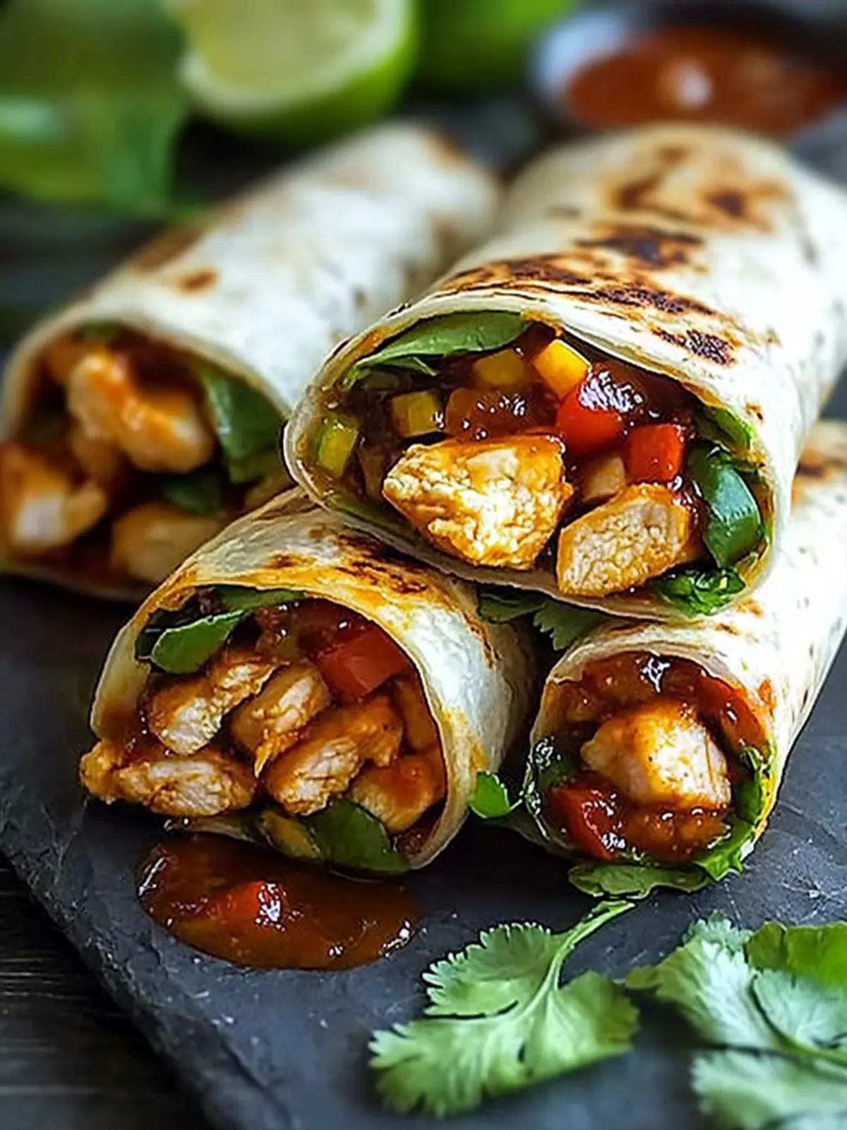 Sweet Chili Chicken Wraps