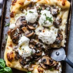 Father's Day Sheet Pan Mushroom & Burrata Pizza