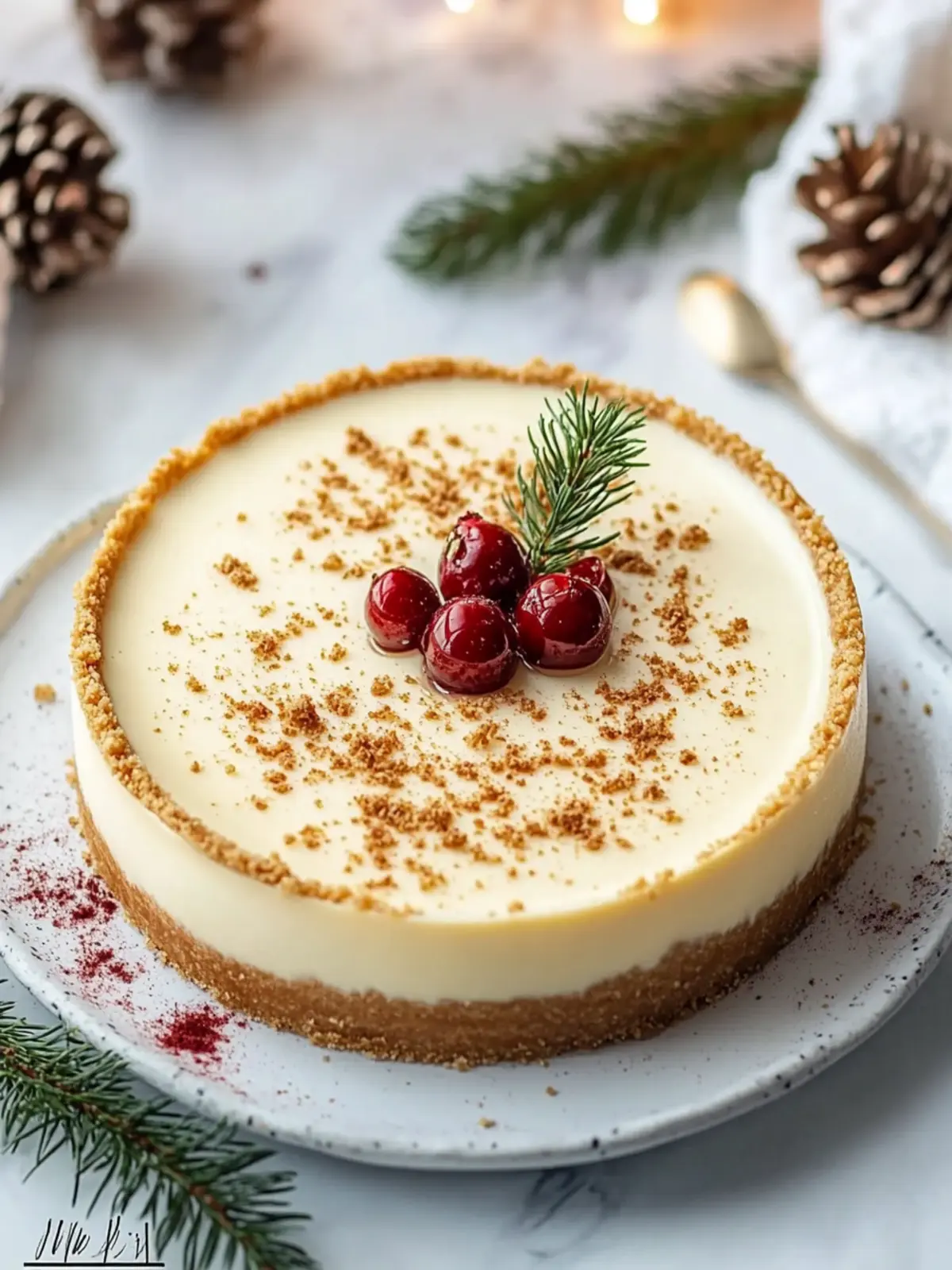 Eggnog Cheesecake