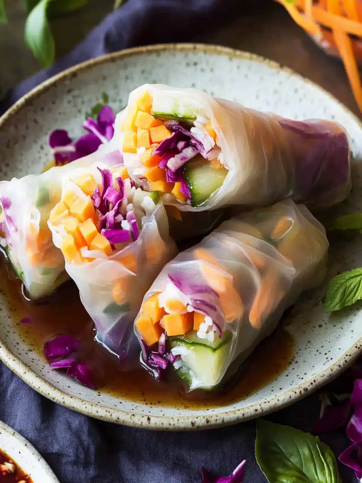 Pride Month Vegetarian Rice Paper Rolls